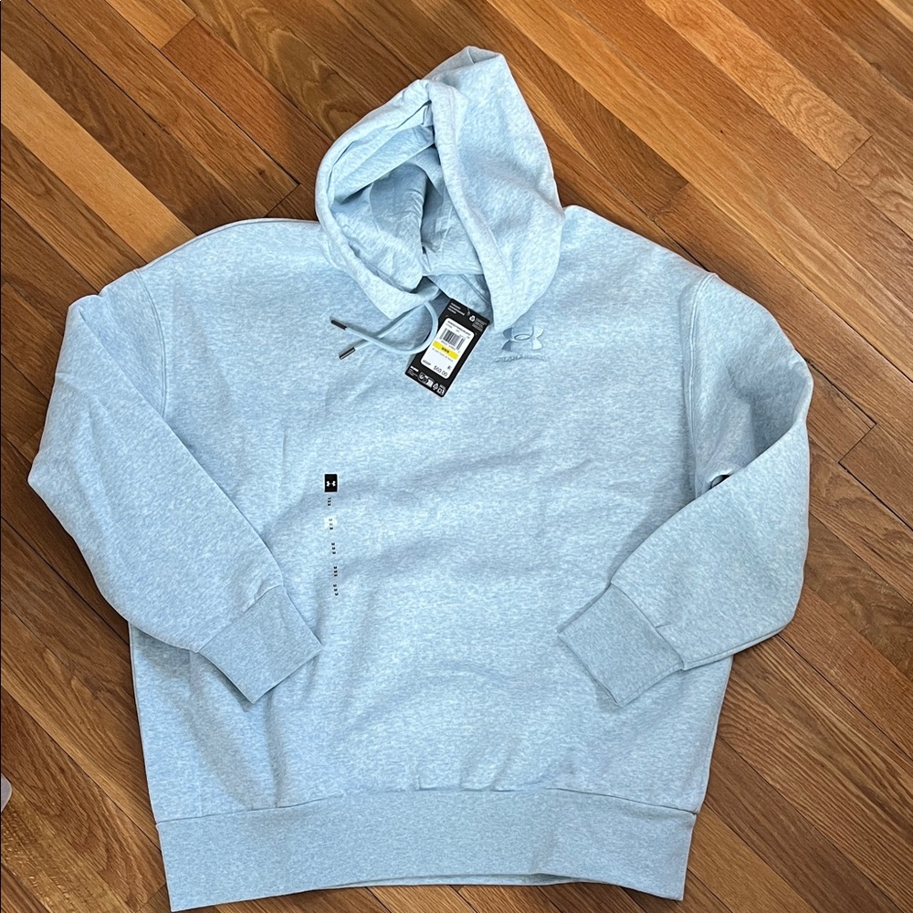 Under Armour Light Blue Women's Crewneck Hoodie M NWT